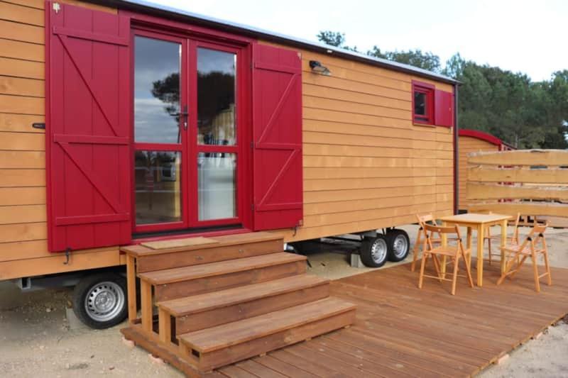 Hotel Roulottes Cocooning Au Coeur Des Landes Mées Exterior foto